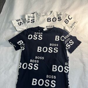 Boss Kids Short Sleeve Tees - Black and White